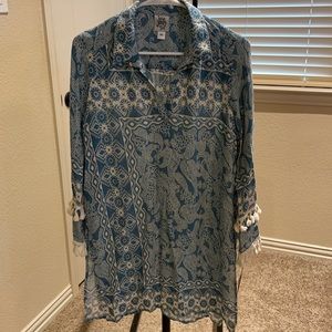 Ivy Jane NWT Boho dress with tassel sleeves.